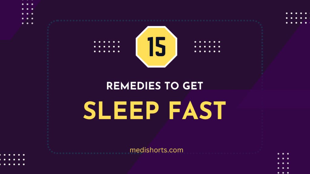 Remedies to Help you Get to Sleep Fast